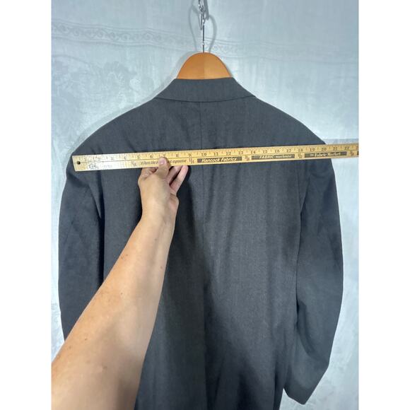Brooks Brothers Sport Coat 48 Long Gray 100% Wool Lined Made in USA Pin Check - Picture 11 of 14